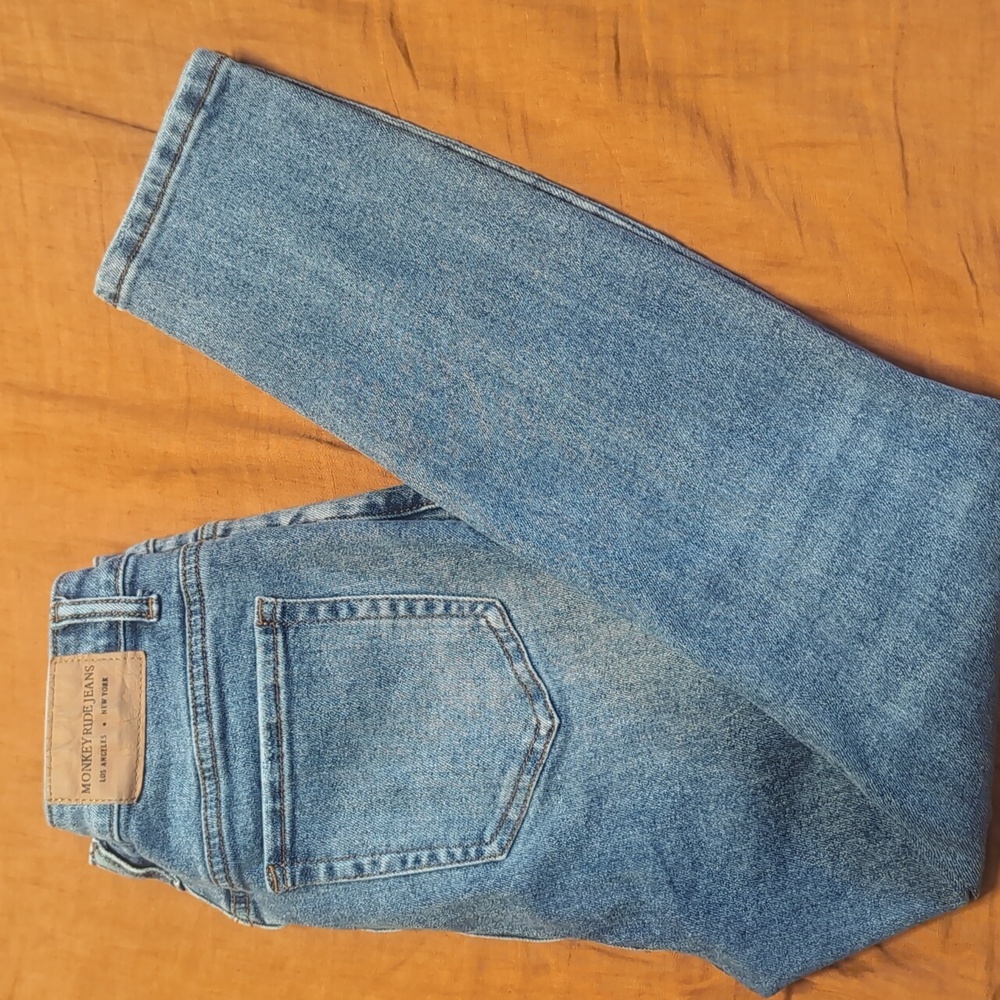 Monkey Ride Jeans Original Vintage Skinny Jeans Size 13/31 Distressed